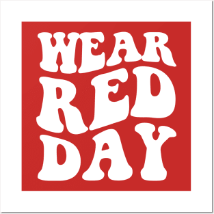 National Wear Red Day - heart disease awareness Posters and Art